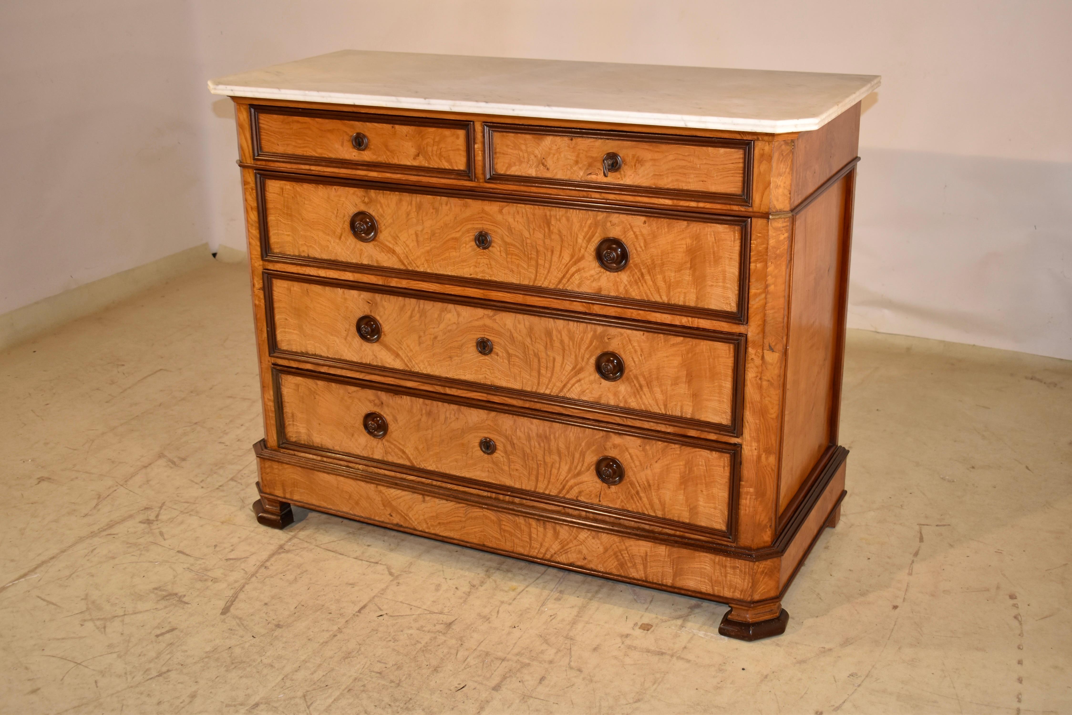 19th Century Burl Birch Commode For Sale 1