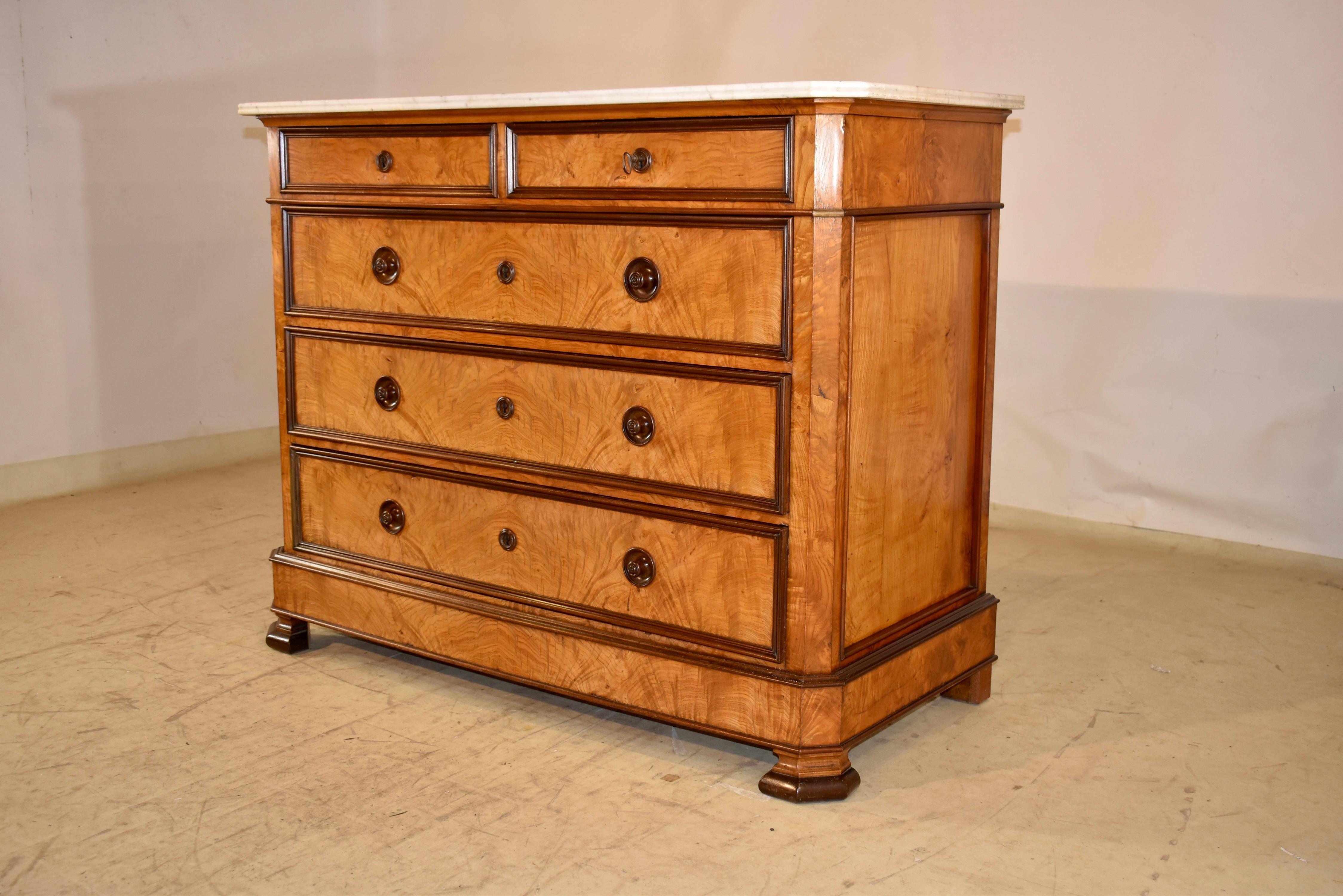 19th Century Burl Birch Commode For Sale 3