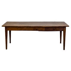 19th Century Burl Wood Farm Table