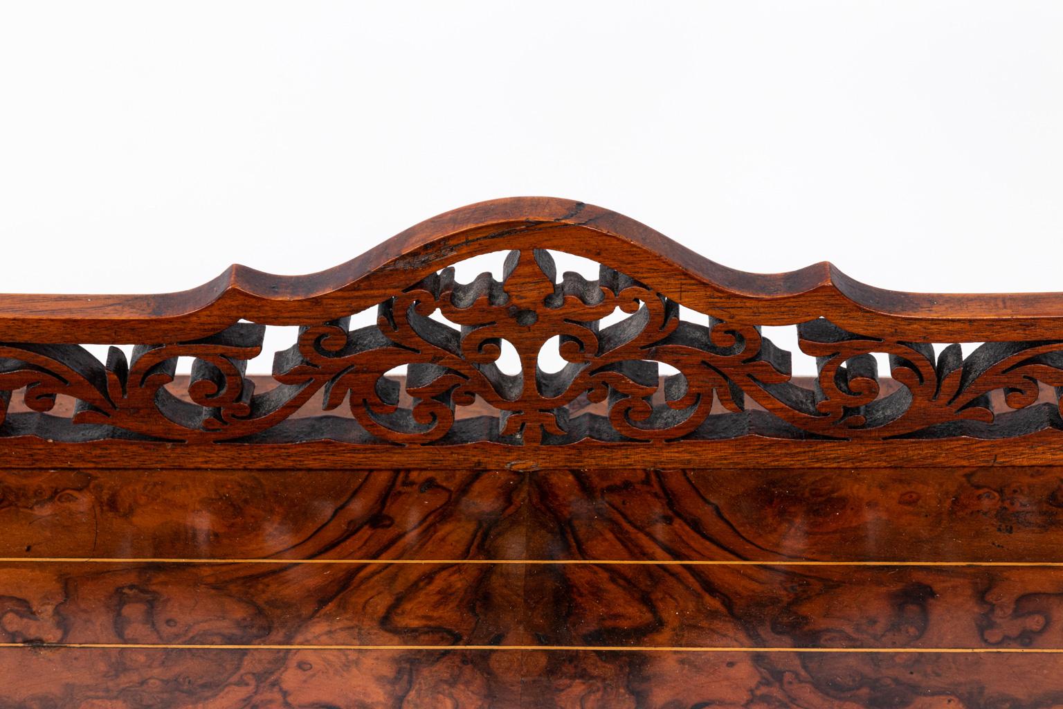 19th Century Burl Wood Walnut Book Stand at 1stDibs