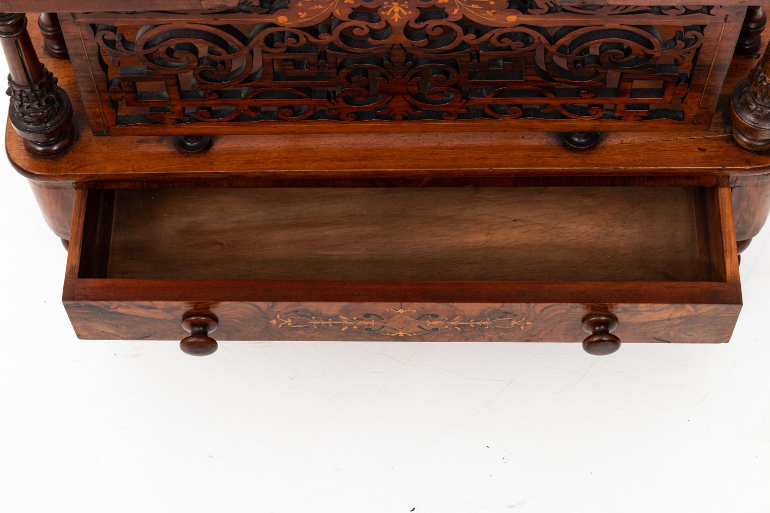 19th Century Burl Wood Walnut Book Stand at 1stDibs