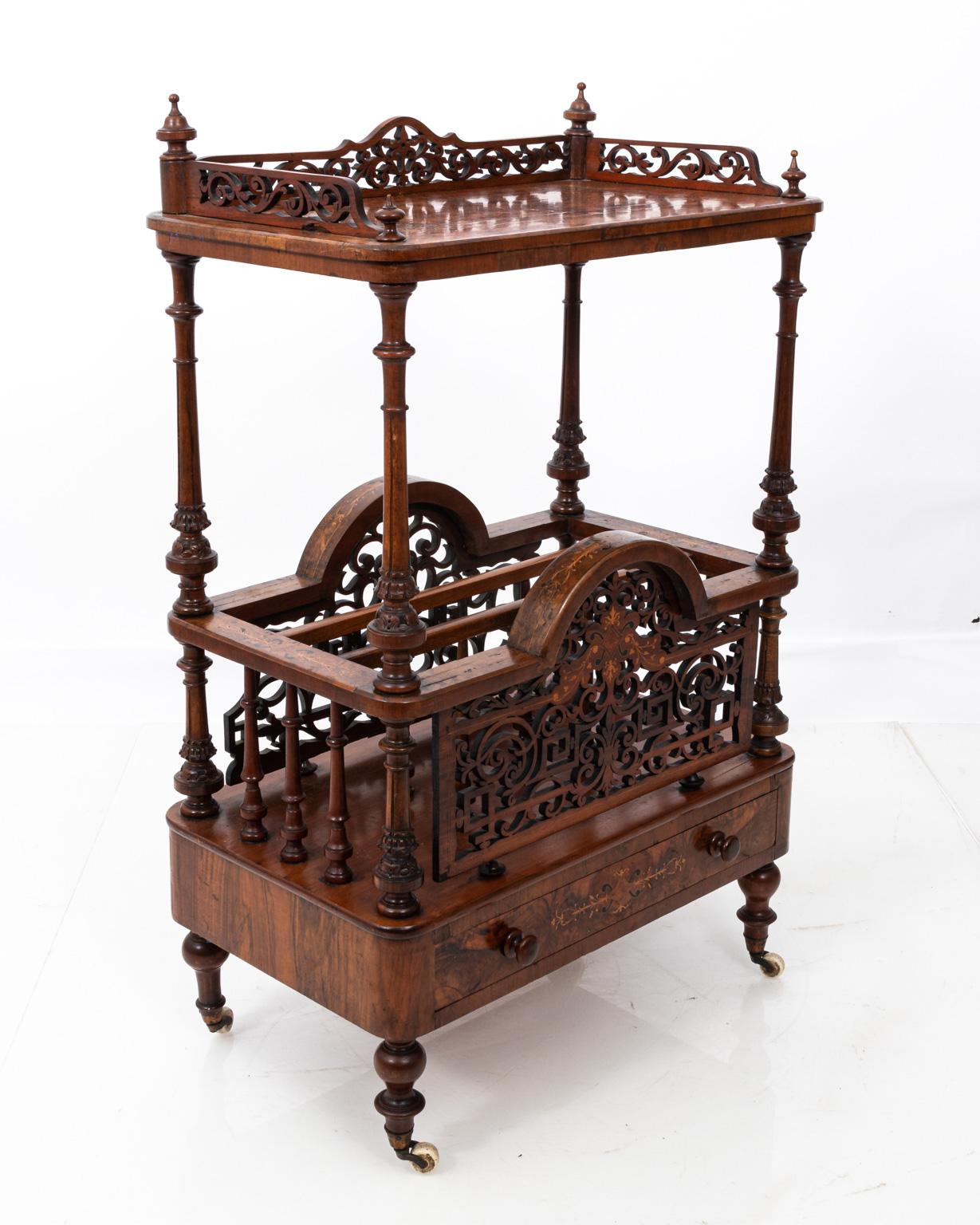 19th Century Burl Wood Walnut Book Stand at 1stDibs