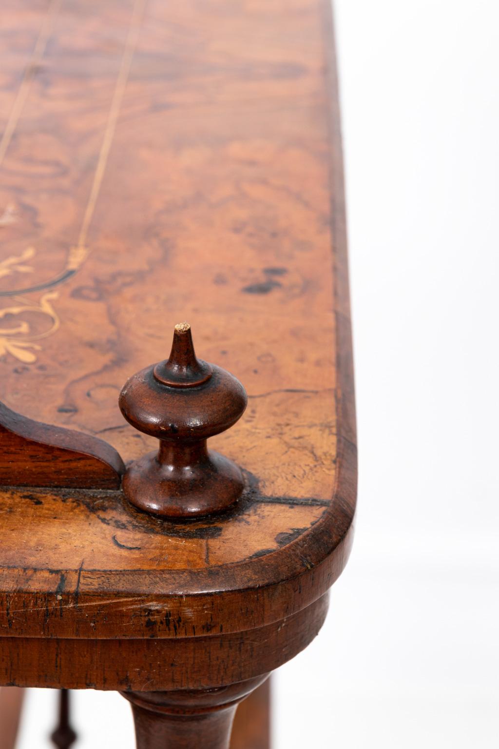 19th Century Burl Wood Walnut Book Stand at 1stDibs