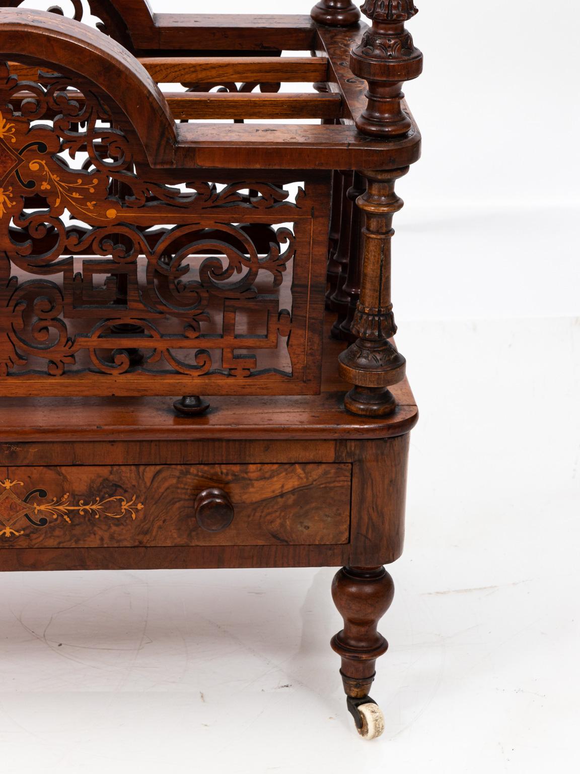 19th Century Burl Wood Walnut Book Stand at 1stDibs