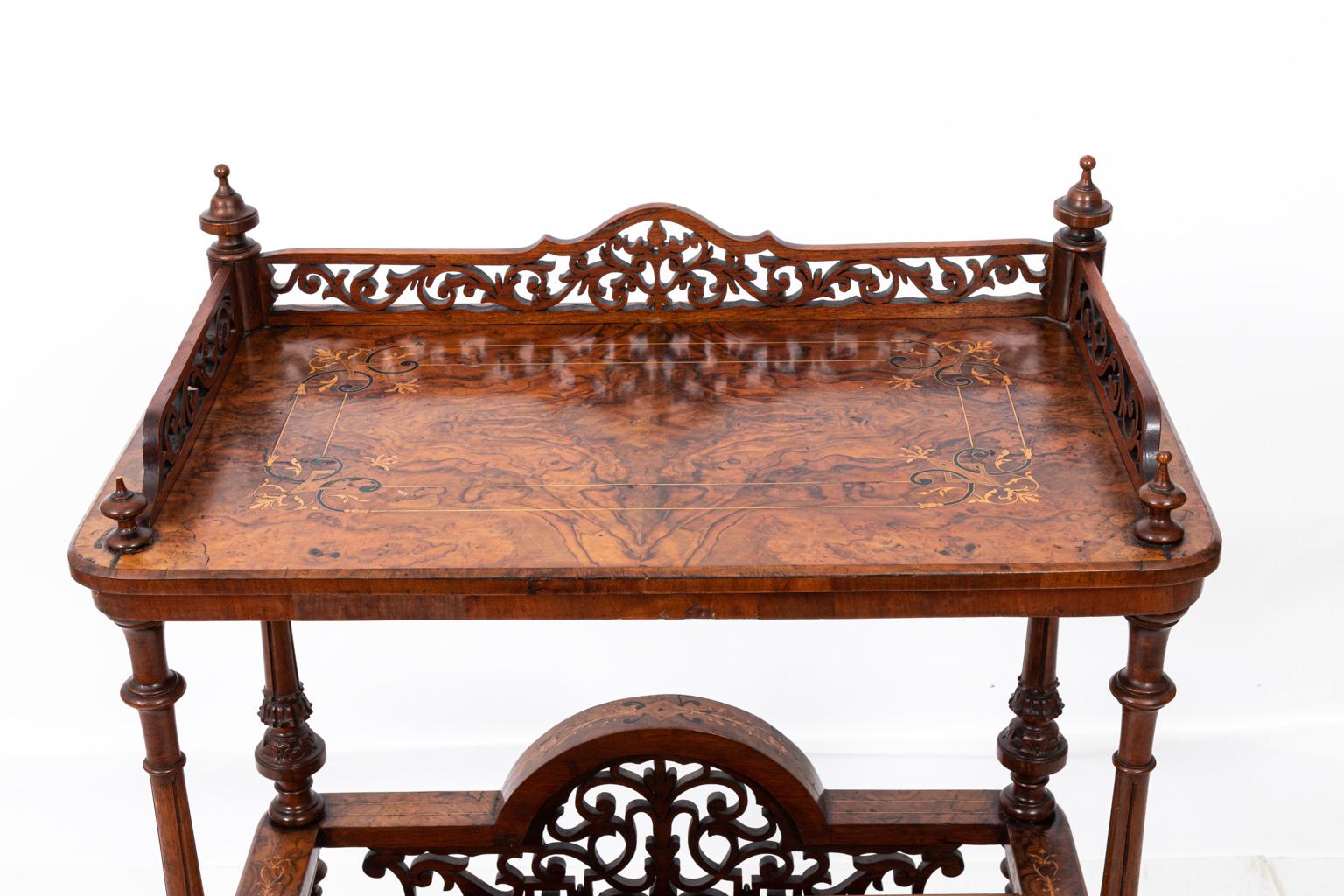 19th Century Burl Wood Walnut Book Stand at 1stDibs
