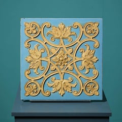 19th Century Burmantofts of Leeds Ornamental Floral Scrollwork Large Scale Tile