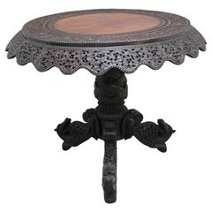 19th Century Burmese Carved Centre Table