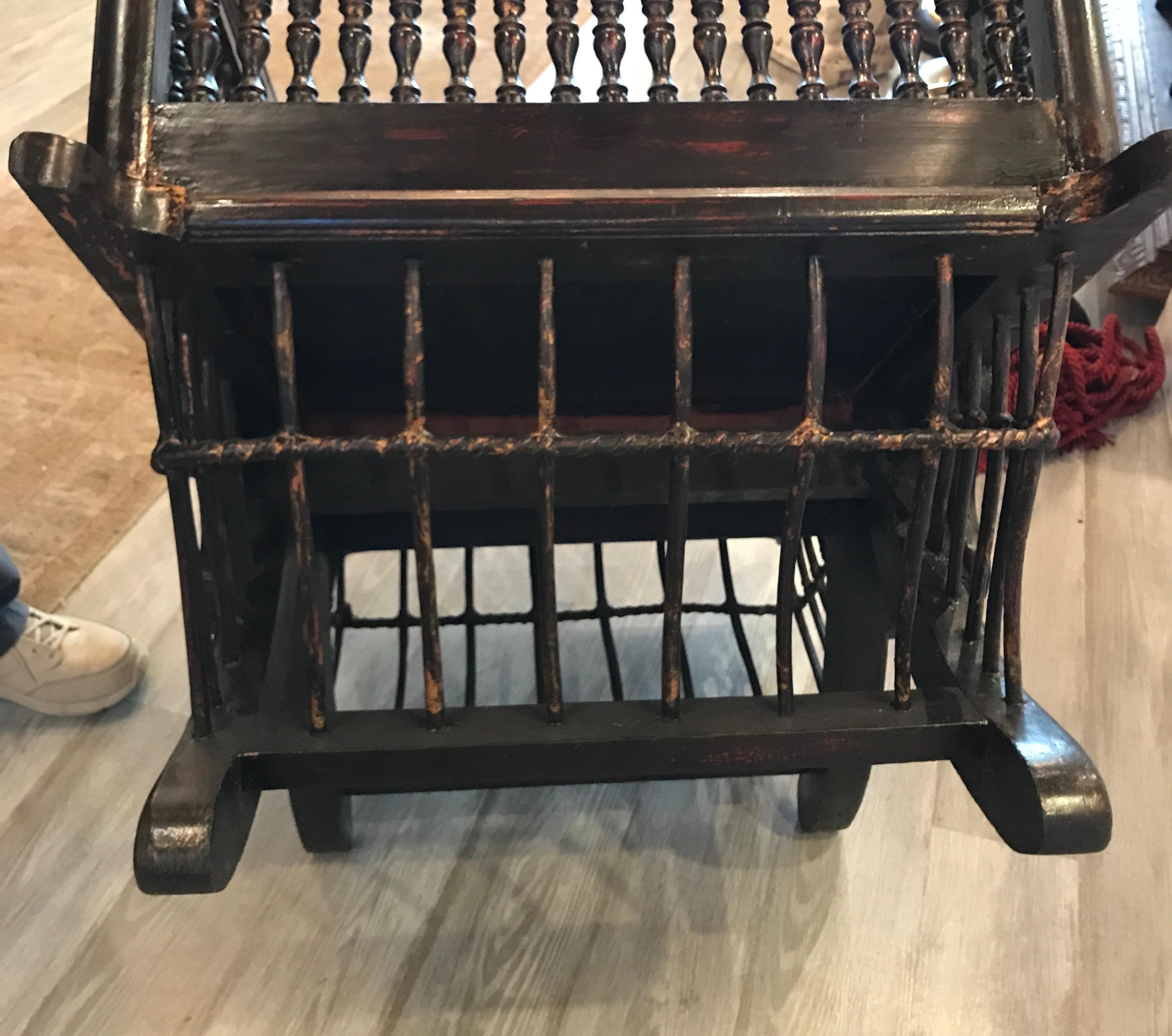 Hardwood 19th Century Burmese Elephant Howdah Seat