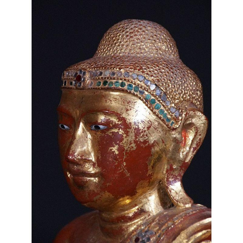 19th Century Burmese Mandalay Buddha Statue from Burma For Sale 6