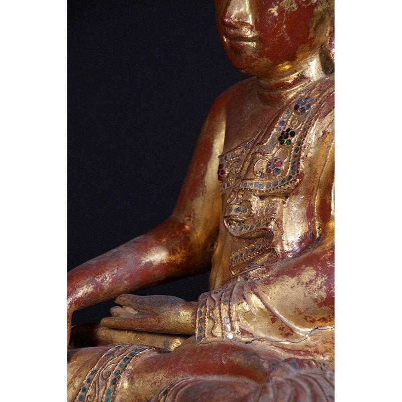statue de Bouddha birman de Mandalay du XIXe siècle provenant de Birmanie en vente 7