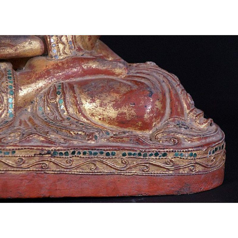 19th Century Burmese Mandalay Buddha Statue from Burma For Sale 9