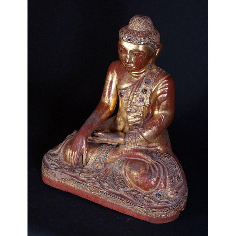 19th Century Burmese Mandalay Buddha Statue from Burma For Sale 10