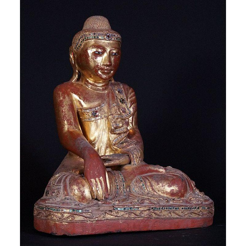 19th Century Burmese Mandalay Buddha Statue from Burma For Sale 2