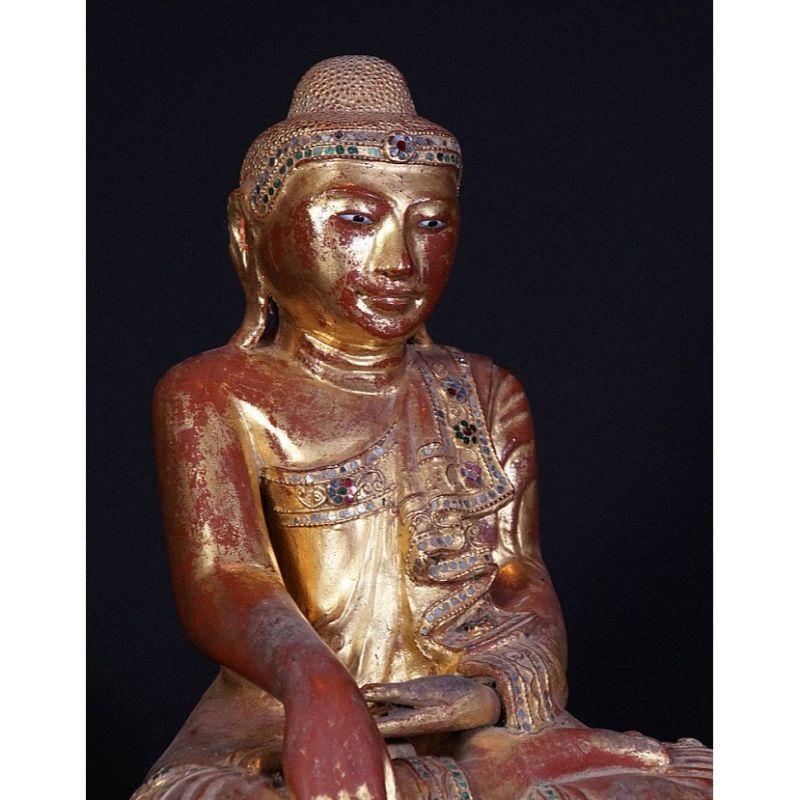 19th Century Burmese Mandalay Buddha Statue from Burma For Sale 3
