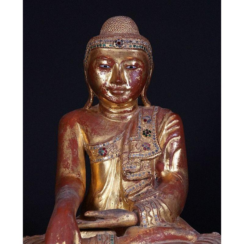 19th Century Burmese Mandalay Buddha Statue from Burma For Sale 4