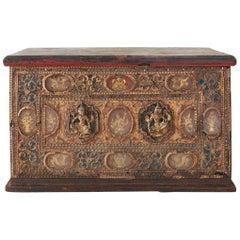 19th Century Burmese Mandalay Gilt Chest or Trunk