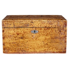 Antique 19th Century burr birch sugar box