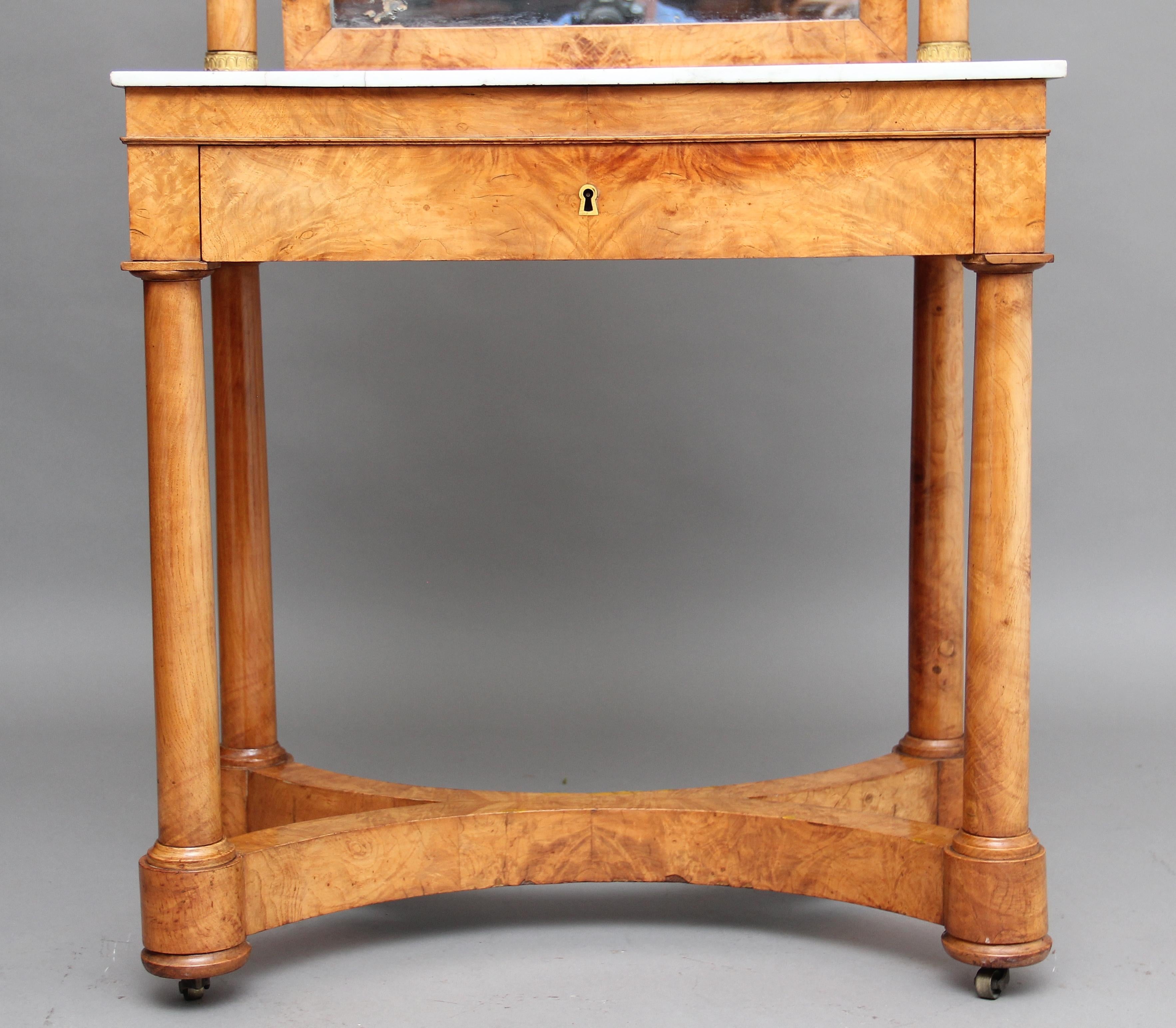 19th Century Burr Elm Dressing Table 2