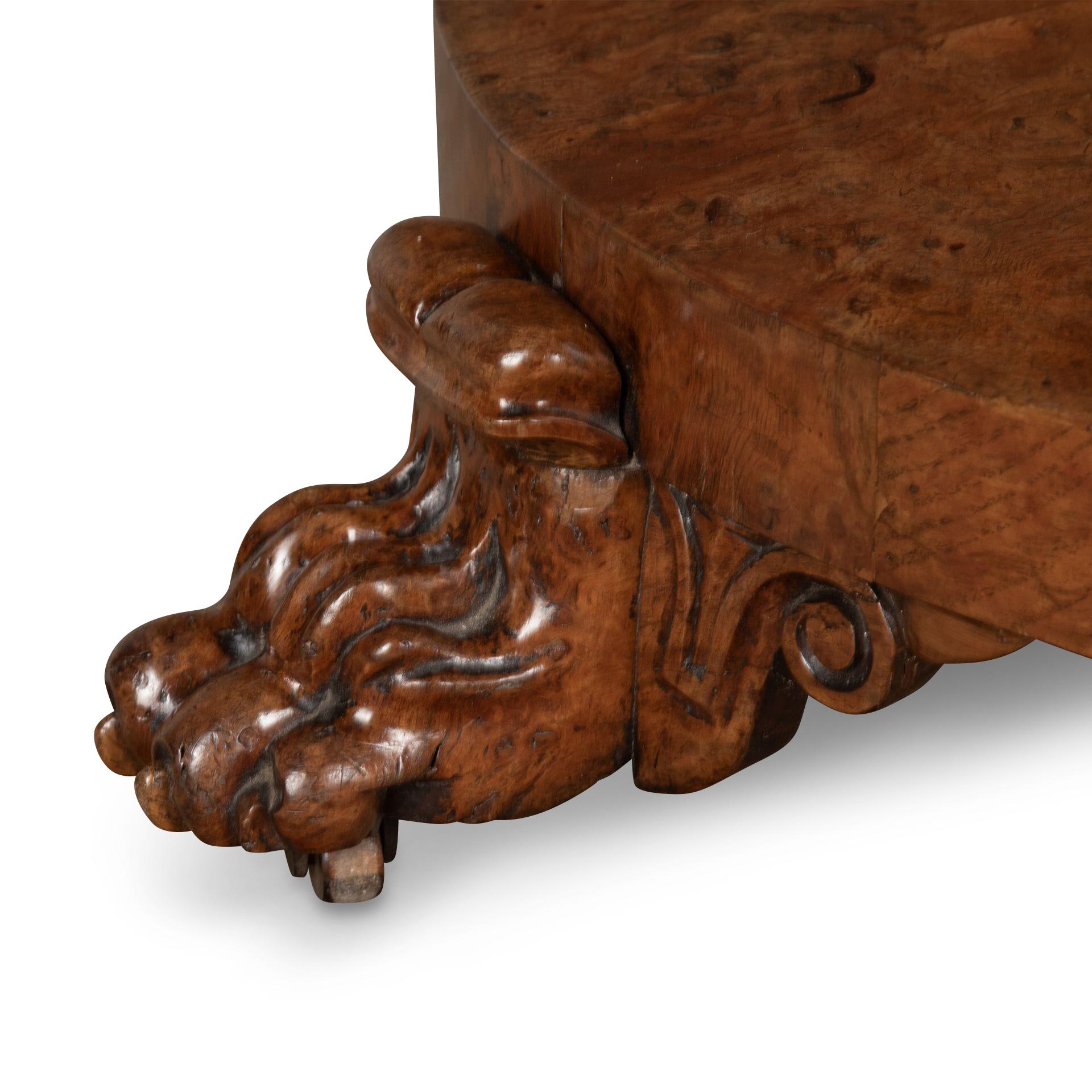 19th Century Burr Oak Centre Table For Sale 3