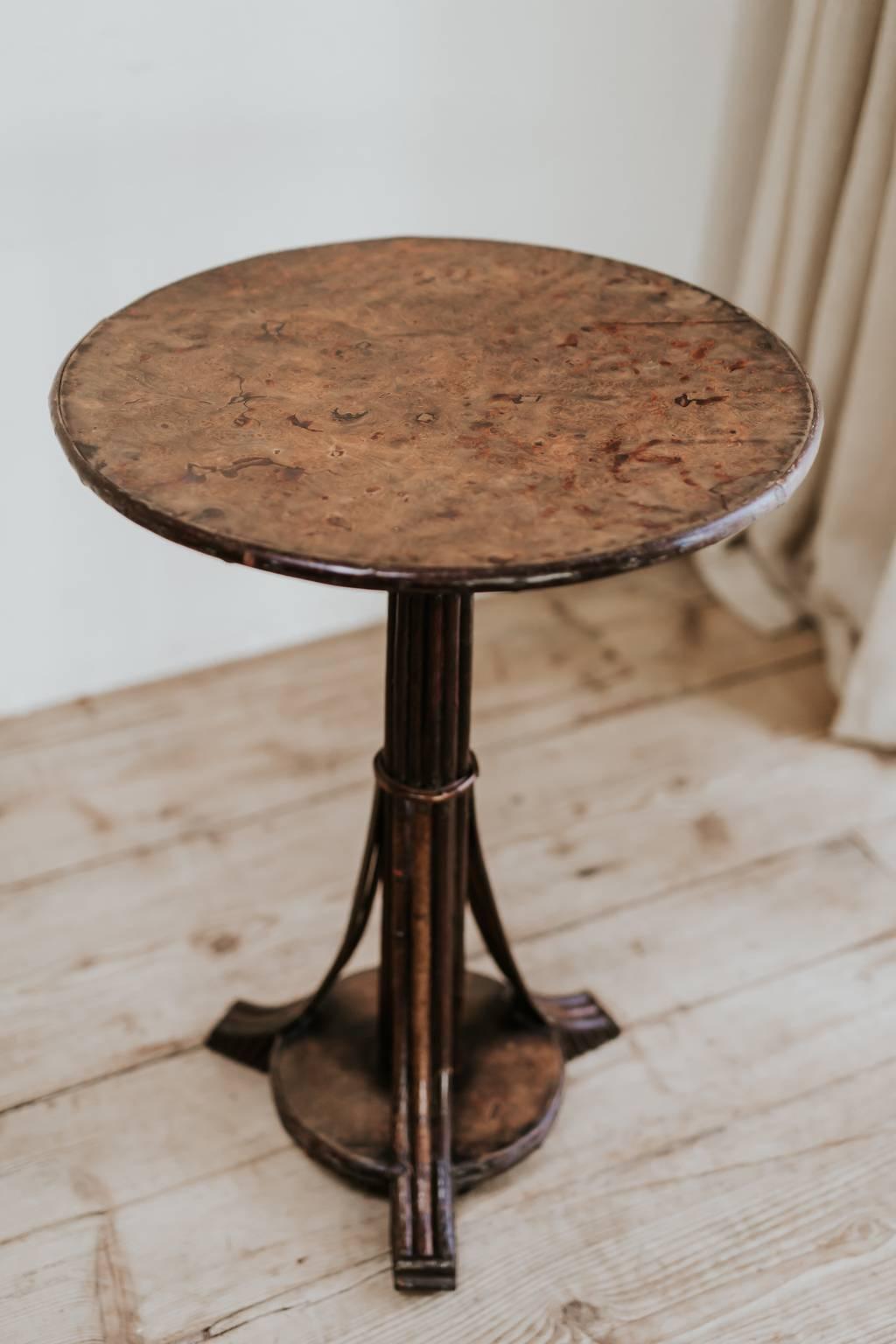 19th Century Burr Walnut and Twig Table 1