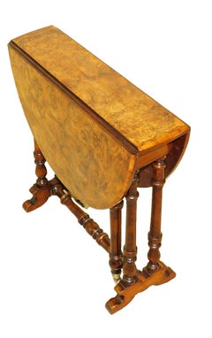 19th Century Burr Walnut Baby Sutherland Coffee Table