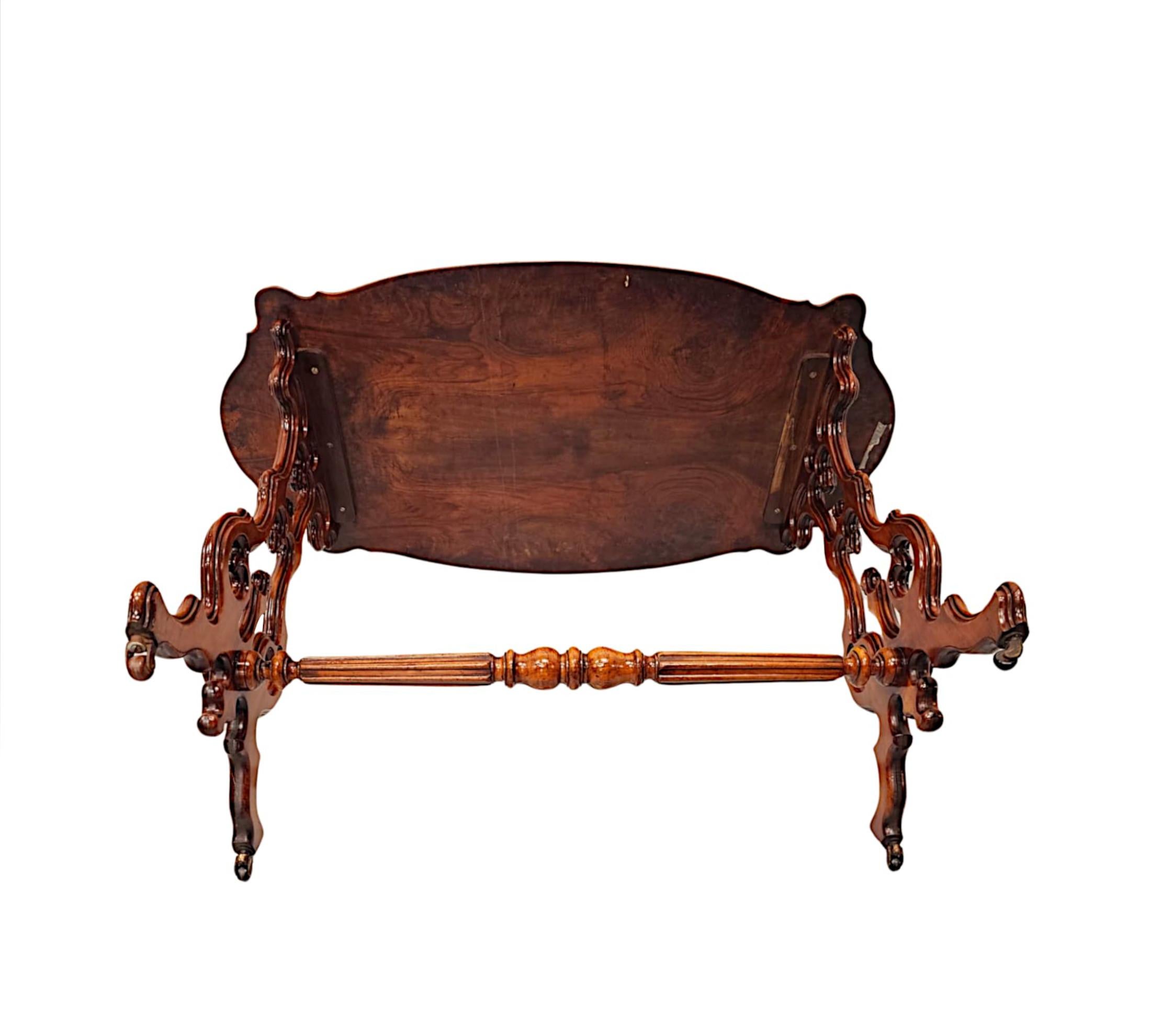 19th Century Burr Walnut Centre or Side Table For Sale 2