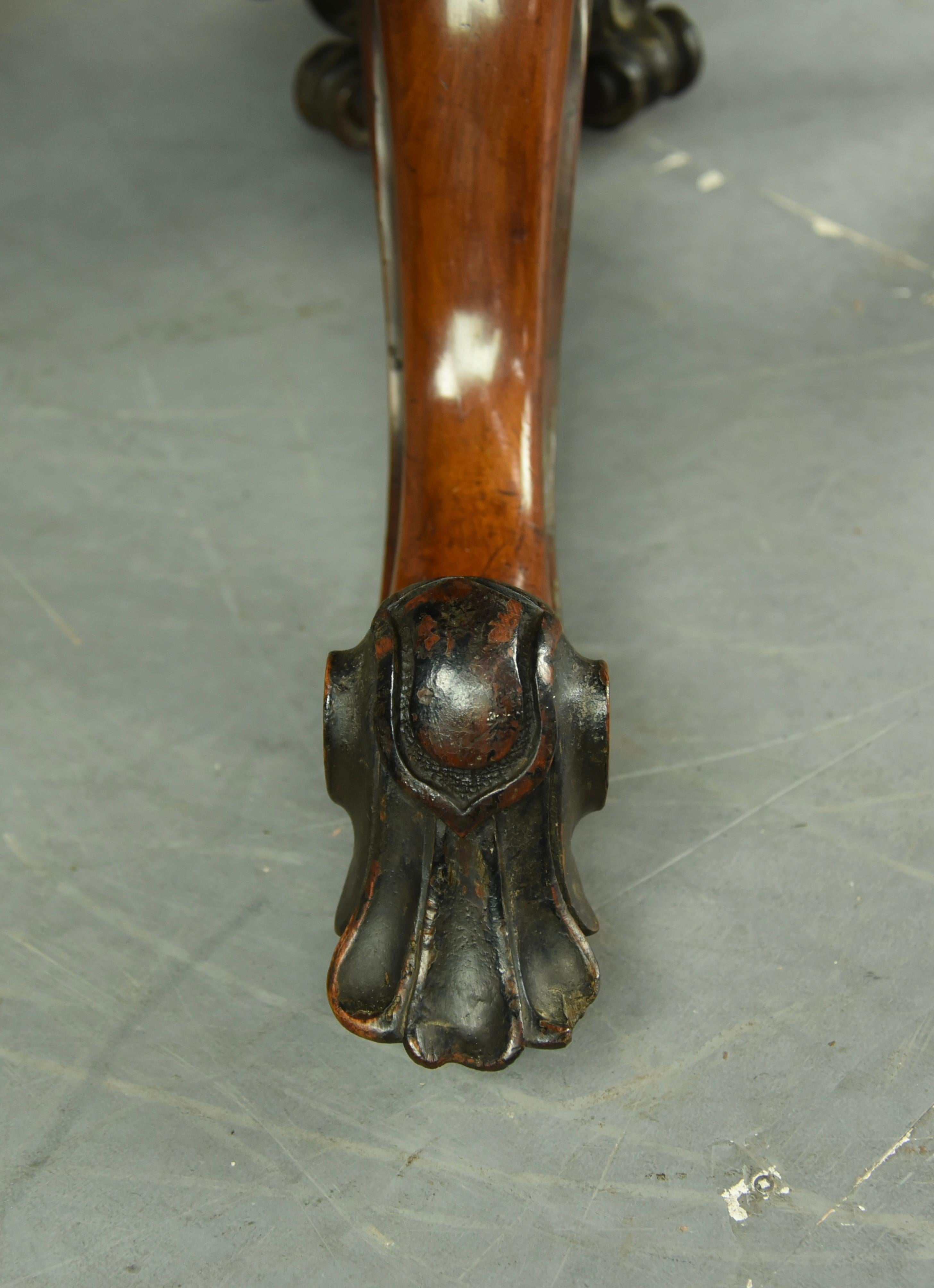 Mid-19th Century 19th century burr walnut centre table