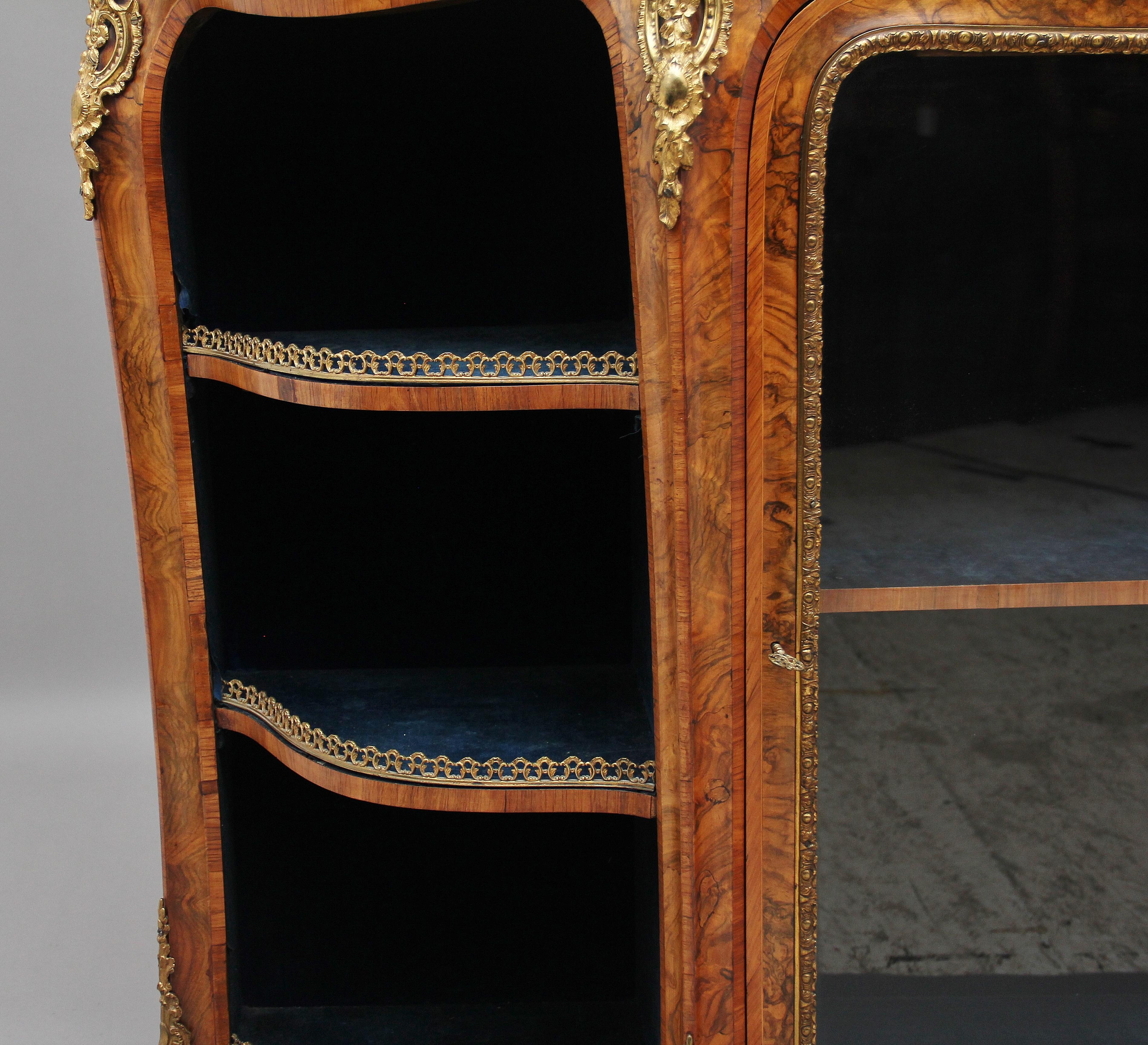 19th Century Burr Walnut Credenza For Sale 4