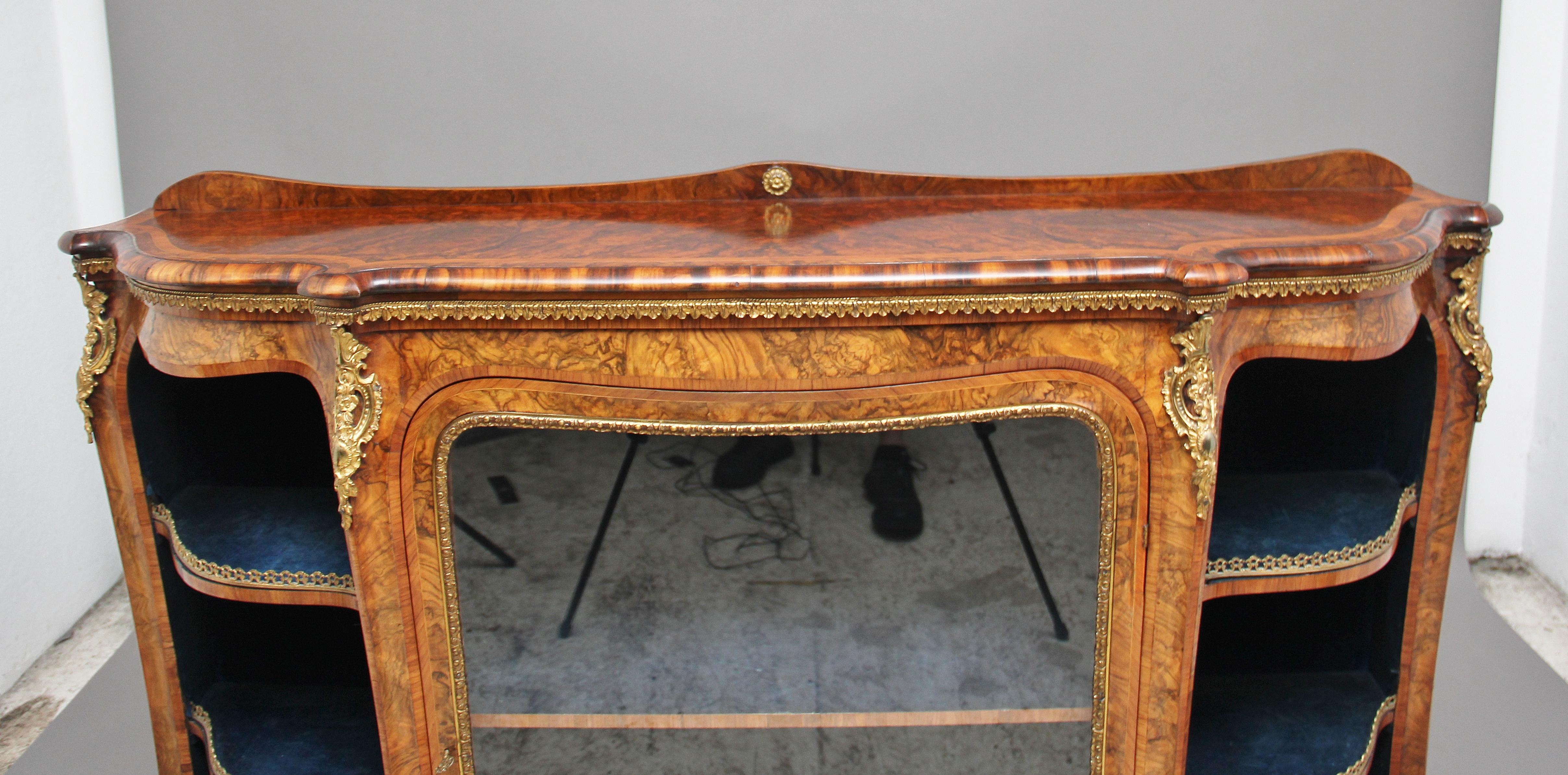 19th Century Burr Walnut Credenza For Sale 9