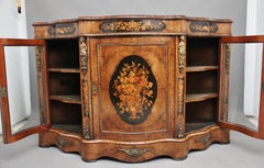 19th Century Burr Walnut Credenza
