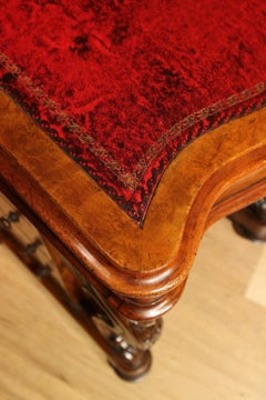 19th Century Burr Walnut Davenport Desk
