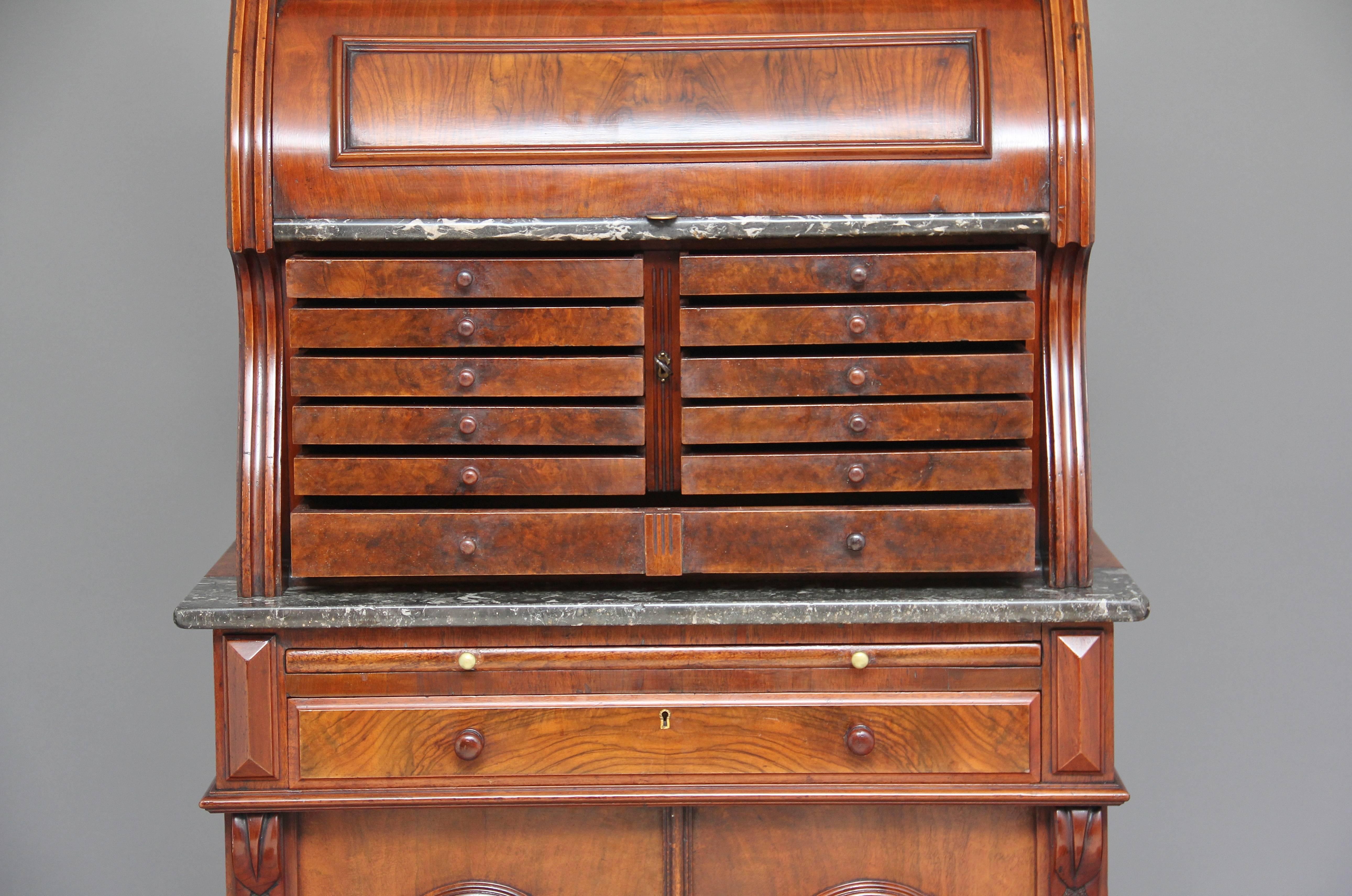 19th Century Burr Walnut Dentist Cabinet 10