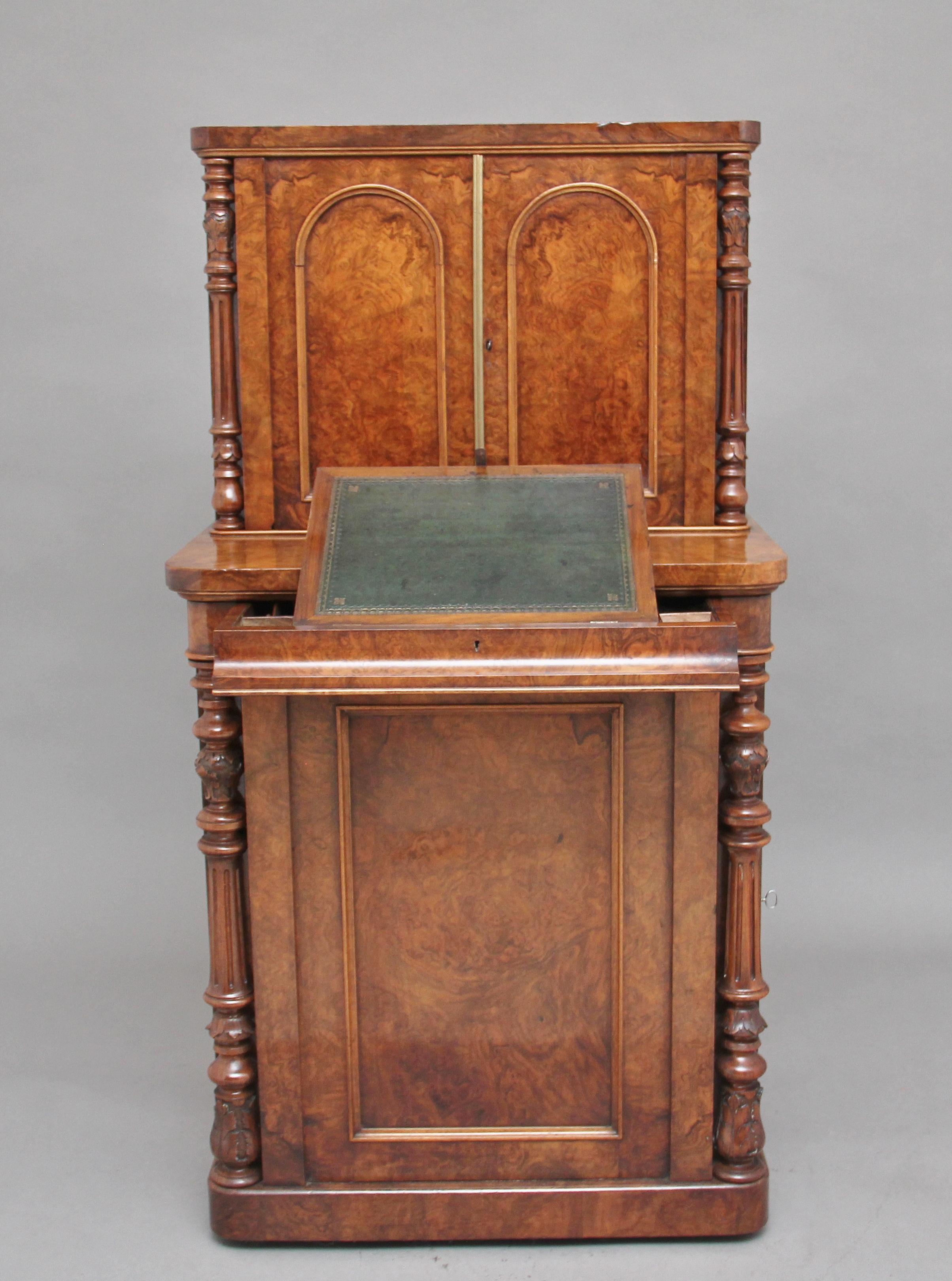 19th Century Burr Walnut Desk 13