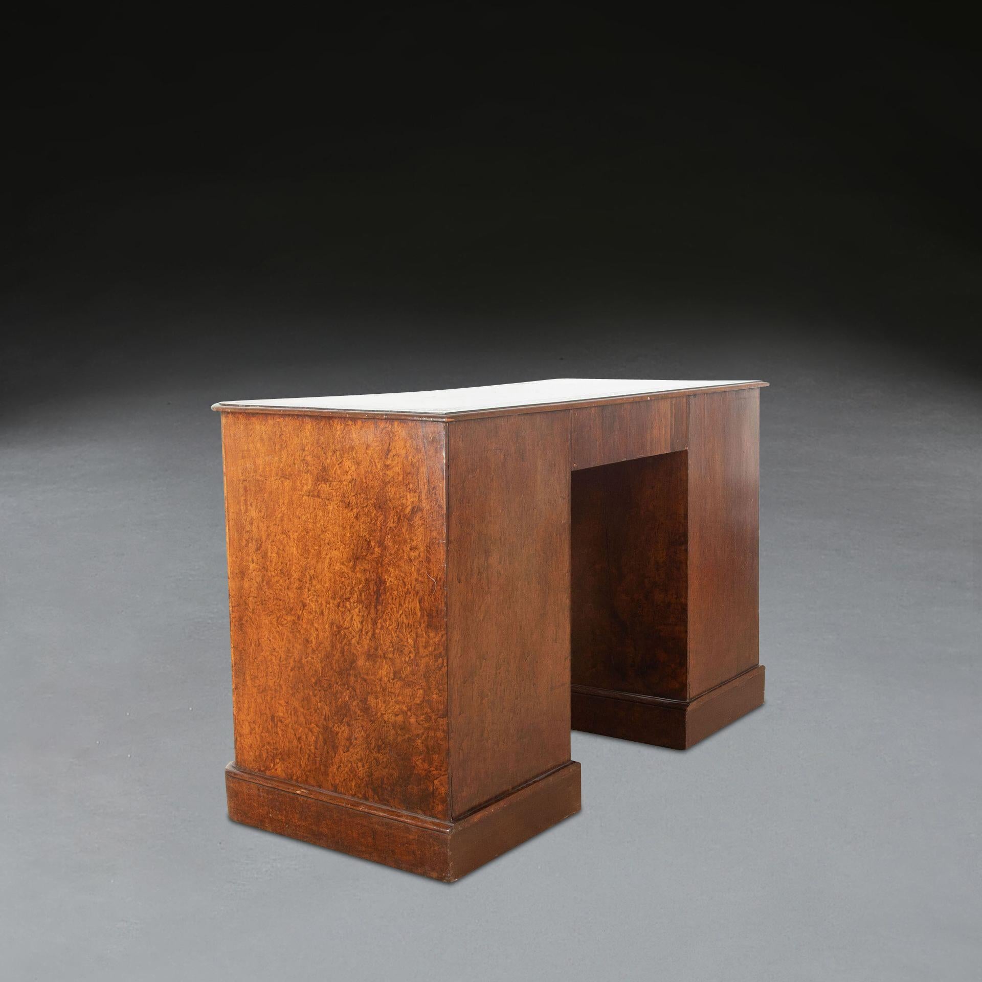 19th Century Burr Walnut Desk For Sale 11