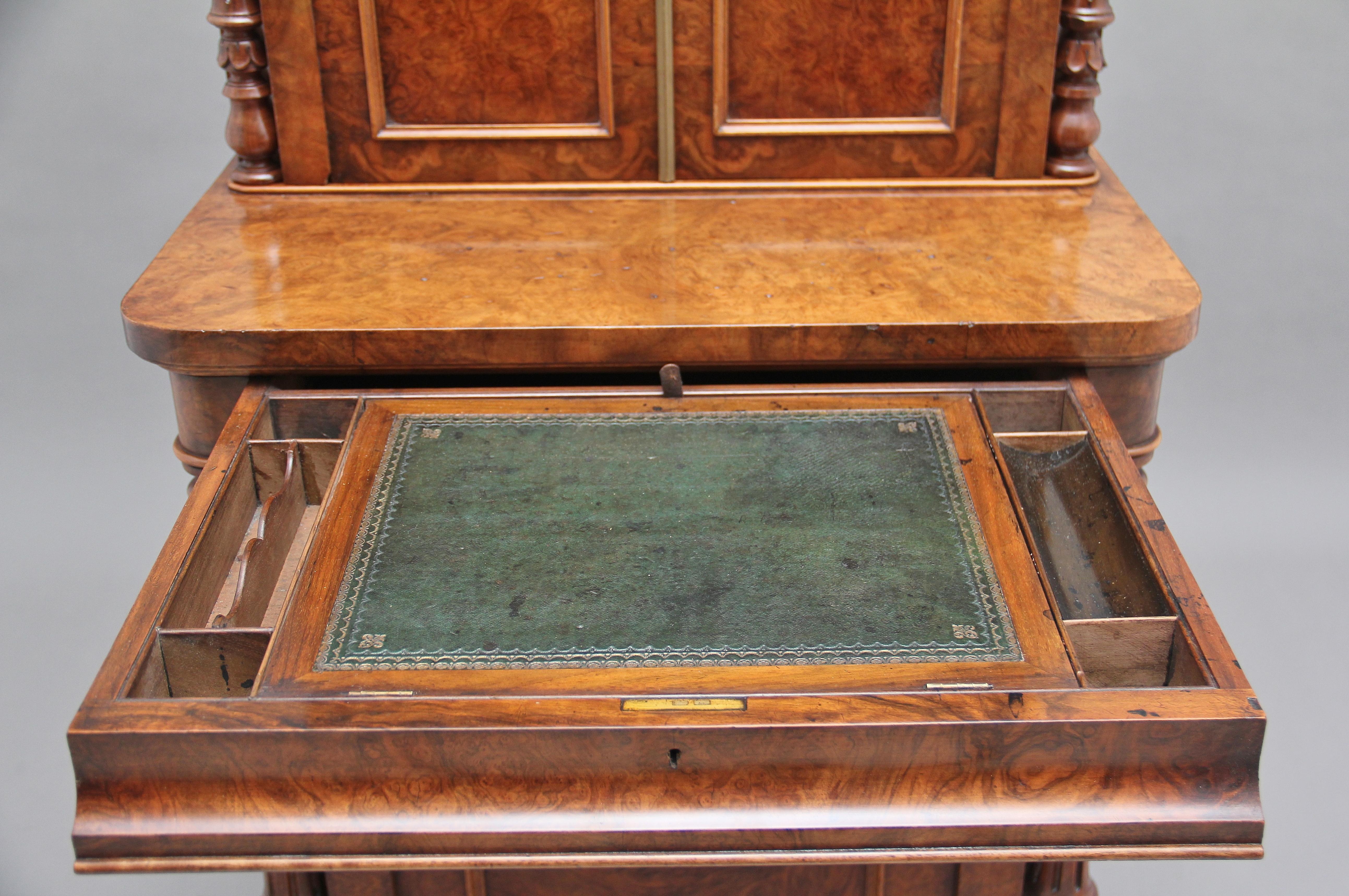 19th Century Burr Walnut Desk 14