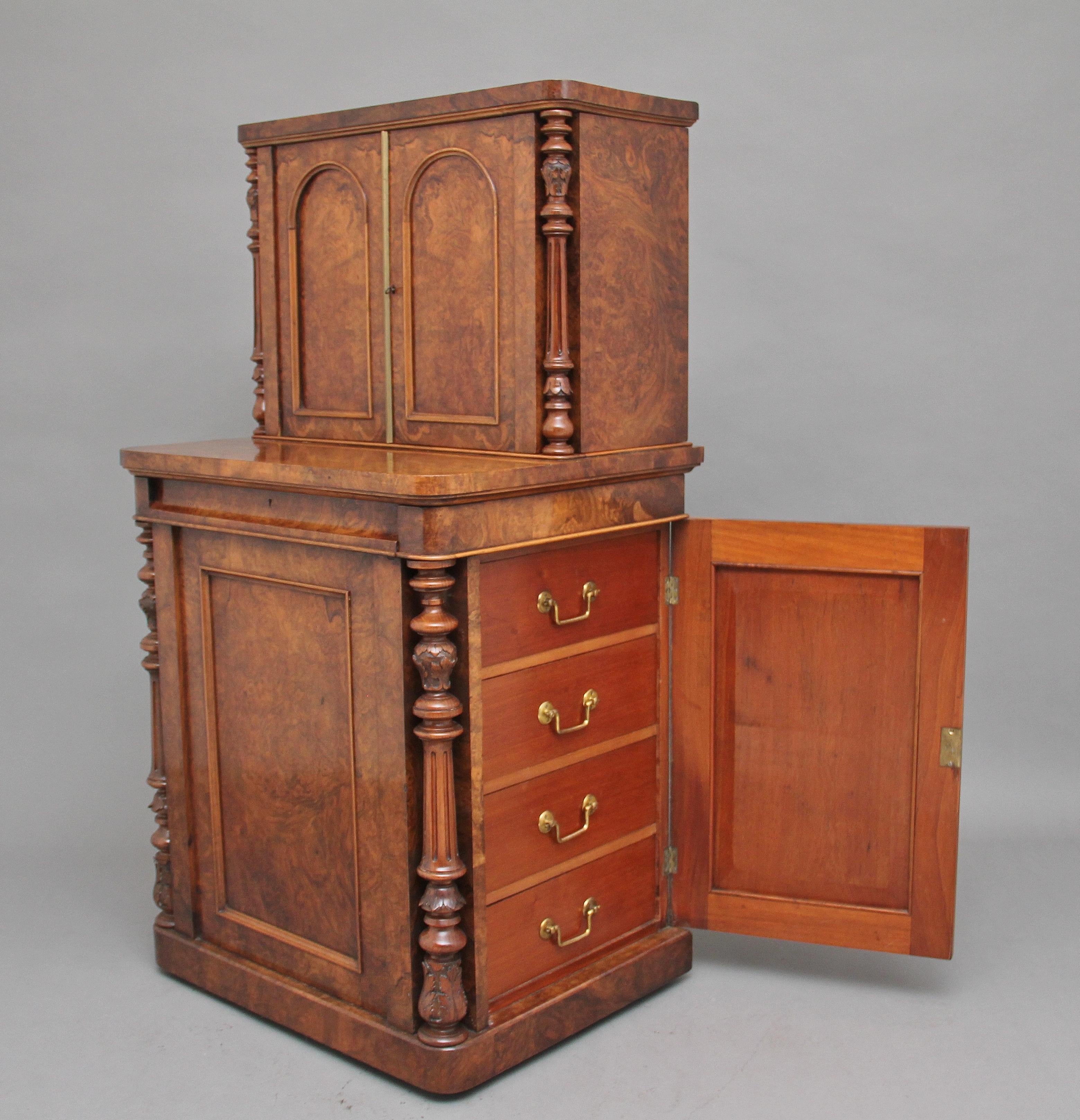 19th Century Burr Walnut Desk 3