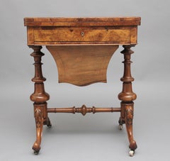 19th Century Burr Walnut Games Table