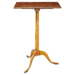 19th century burr walnut occasional table