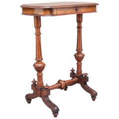 19th Century Burr Walnut Side Table