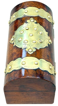 19th Century Burr Walnut Stationary Box