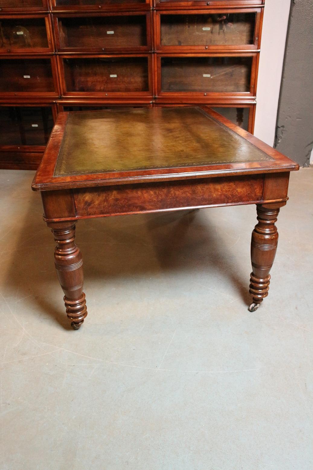 Mid-19th Century 19th Century  Burr Walnut  Writing Table