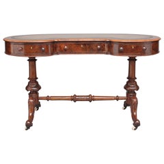 Antique 19th Century Burr Walnut Writing Table