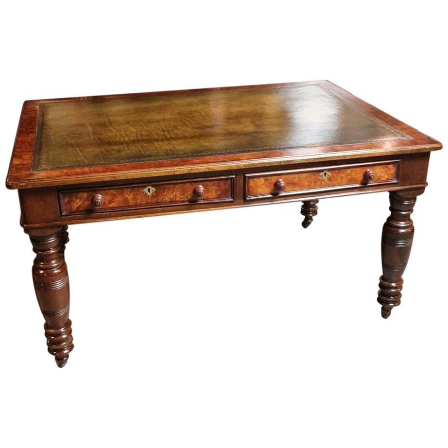 19th Century  Burr Walnut  Writing Table