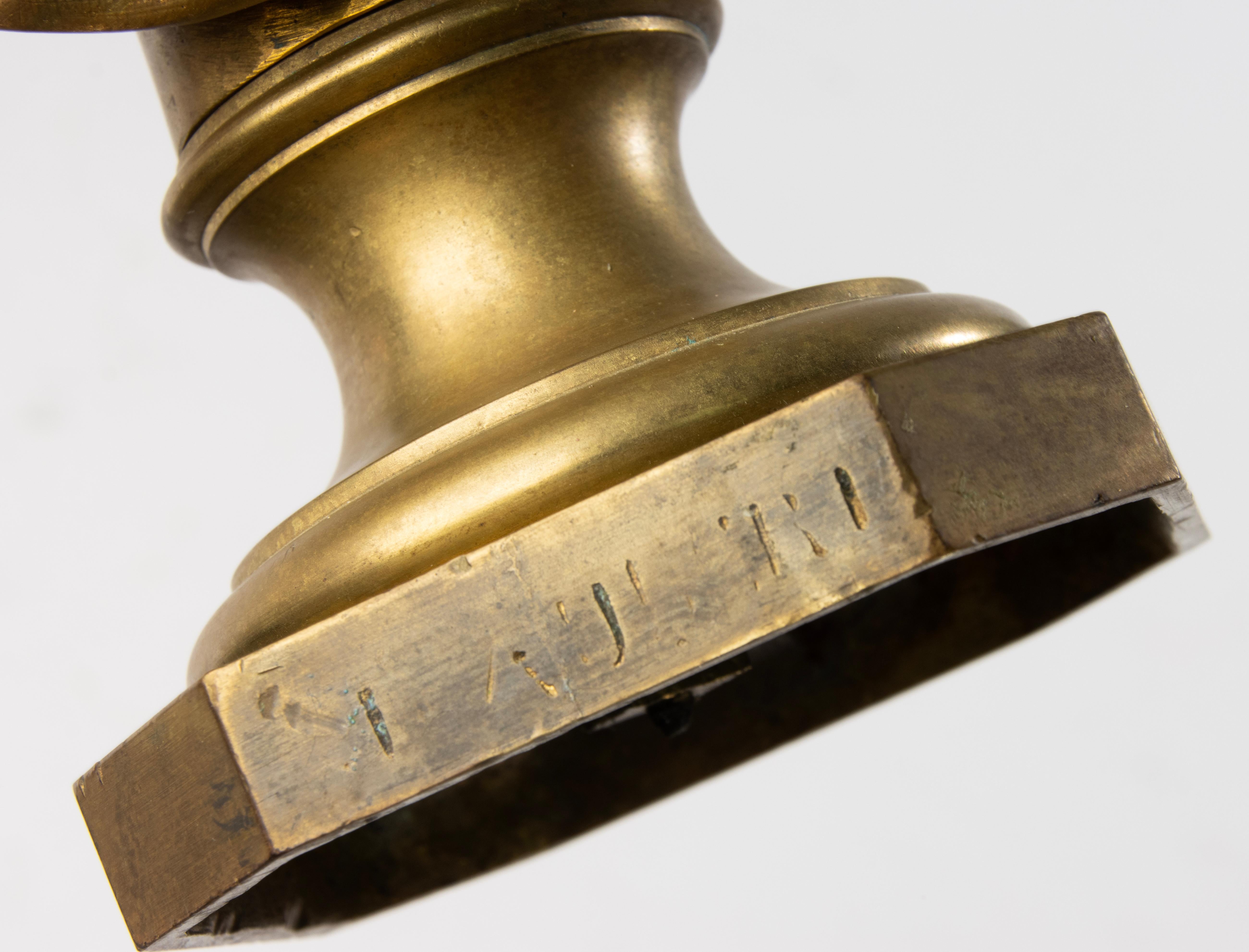 19. Jahrhundert Büste - F. Aulde - Vergoldete Bronze - César im Angebot 7