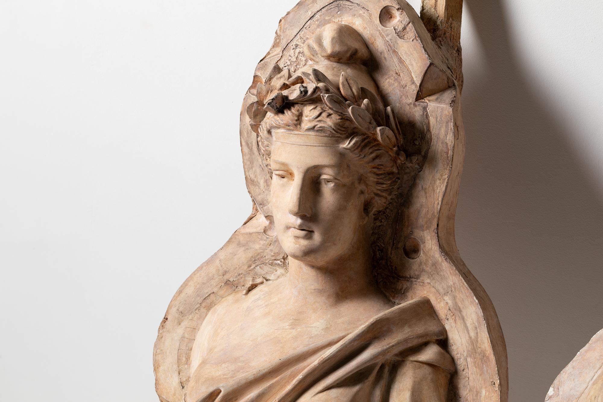 Stampo per busto del XIX secolo raffigurante l'effigie della Repubblica Francese - 