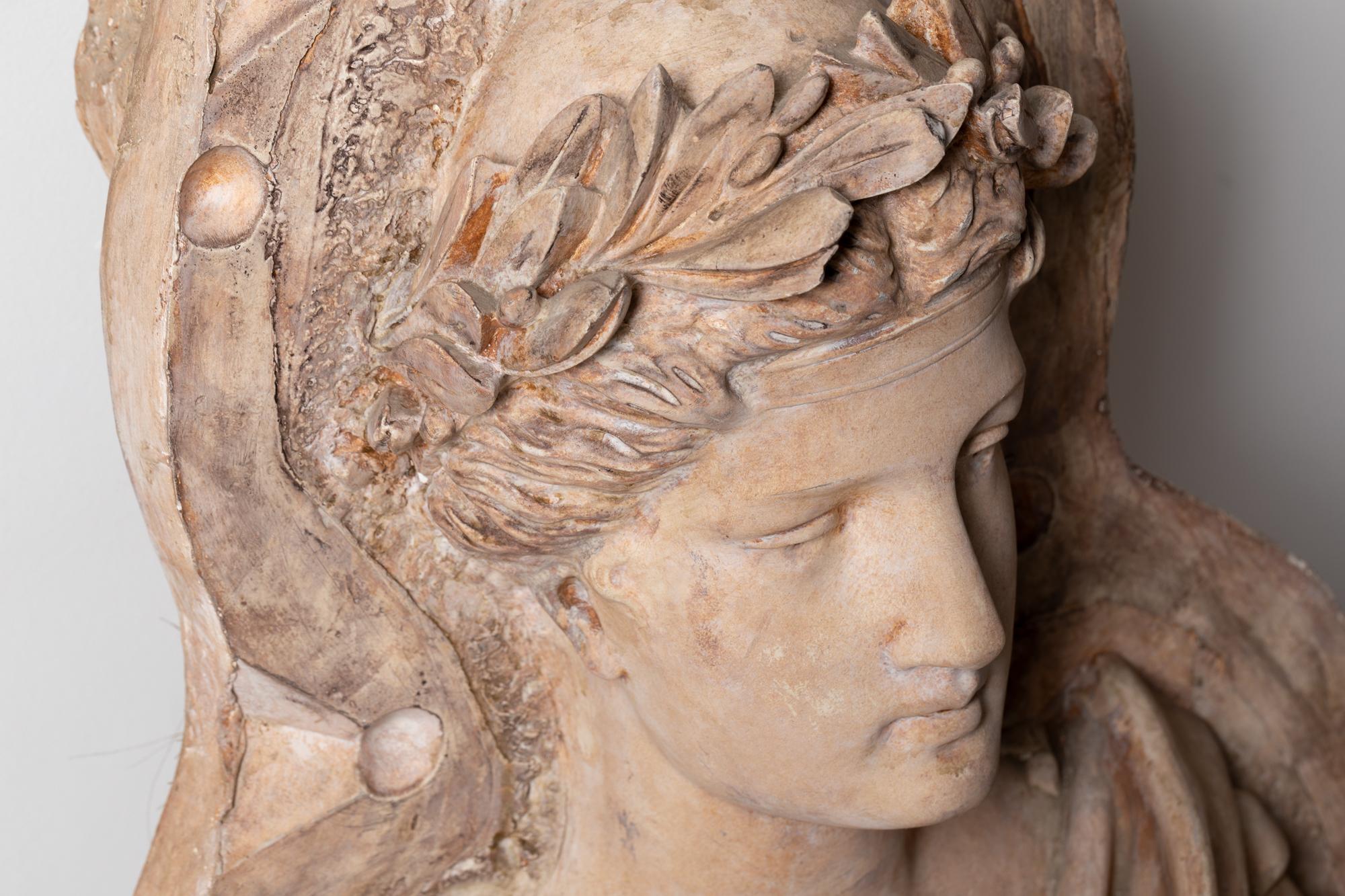 Stampo per busto del XIX secolo raffigurante l'effigie della Repubblica Francese - 