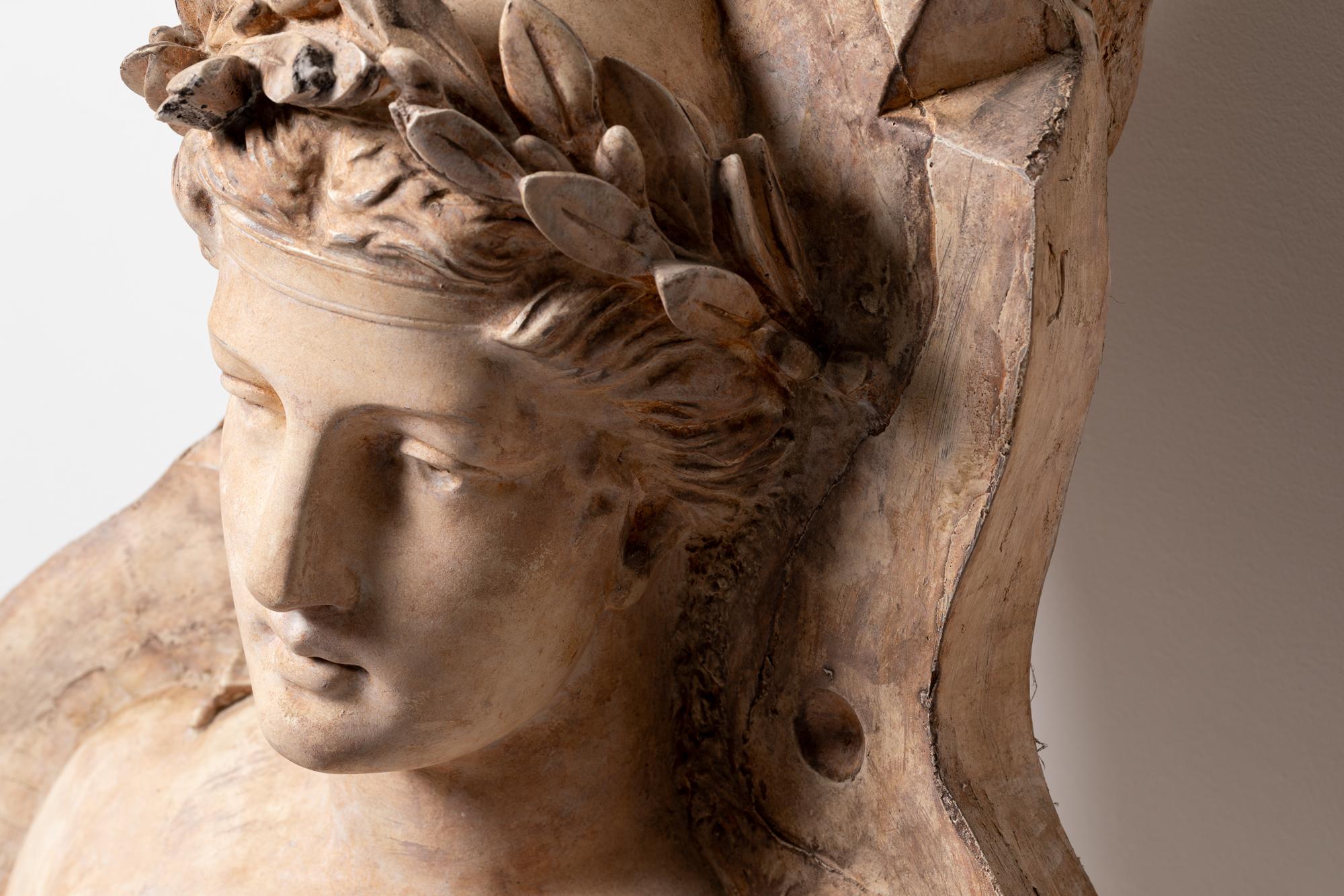 Stampo per busto del XIX secolo raffigurante l'effigie della Repubblica Francese - 