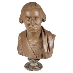 19th Century Bust of George Washington After Houdon