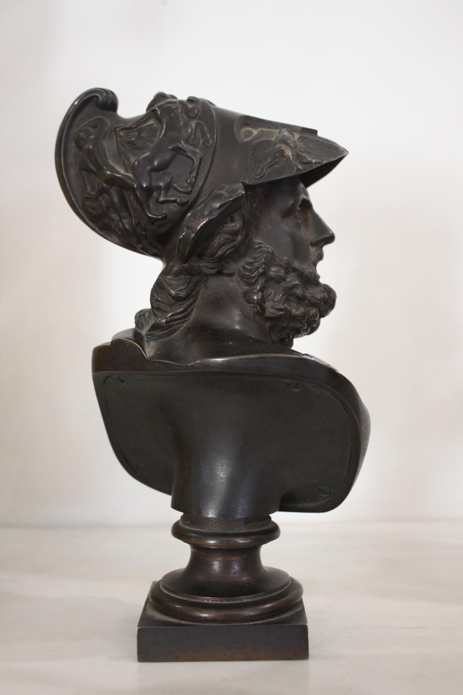 Bronze 19th Century Bust of Pericles