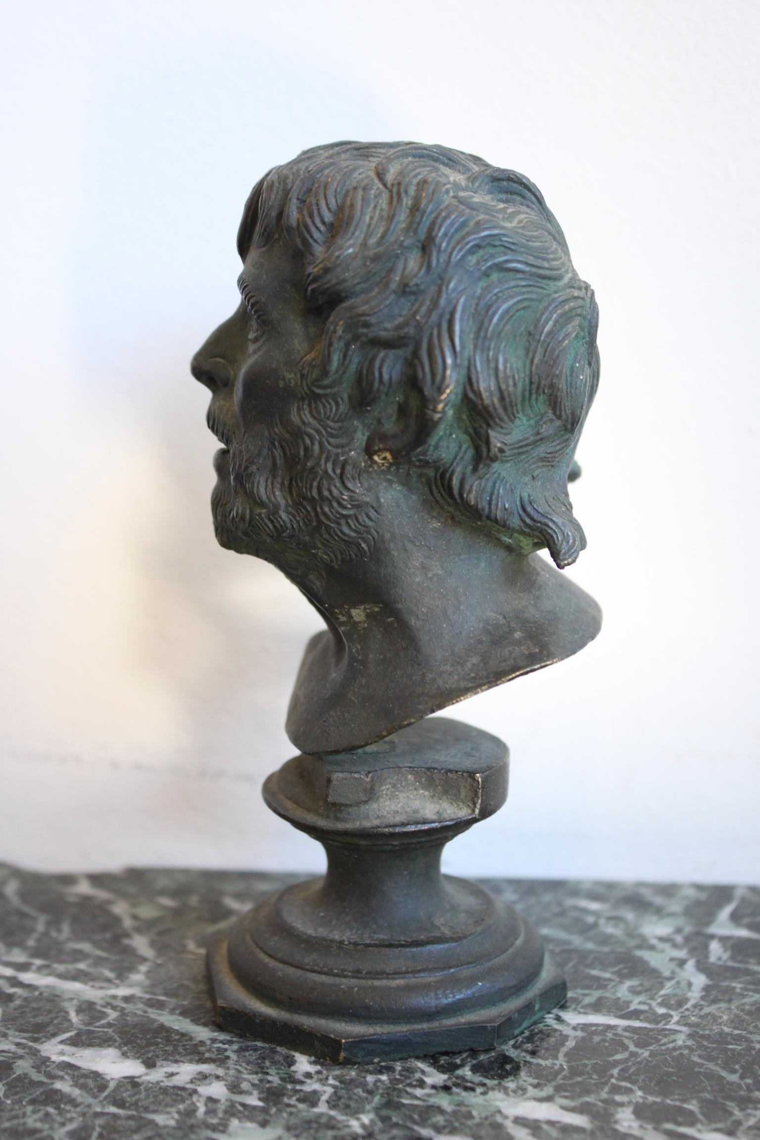 French 19th Century Bust of Seneca